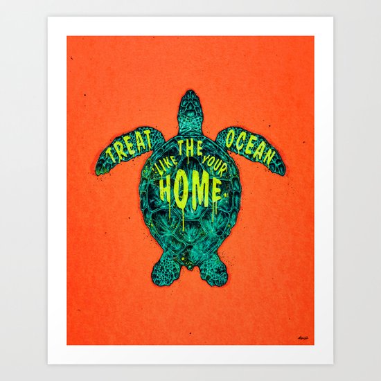 ocean omega (variant 2) Art Print