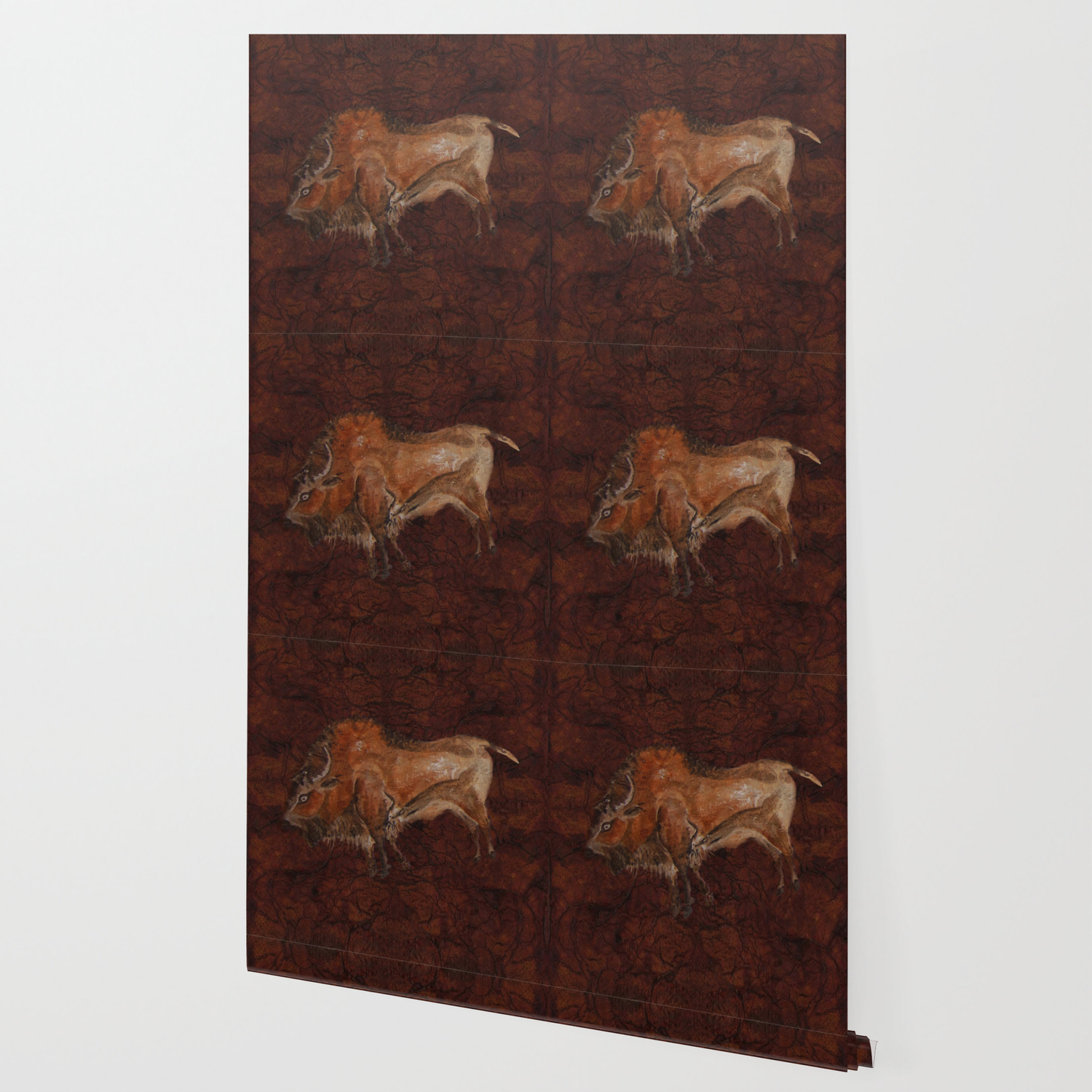 Paleolithic Bison Cave Painting Wallpaper By Skyeryanevans Society6