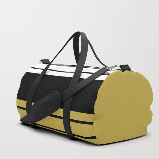 Team Colors 9... black and gold Duffle Bag by beckybetancourt | Society6