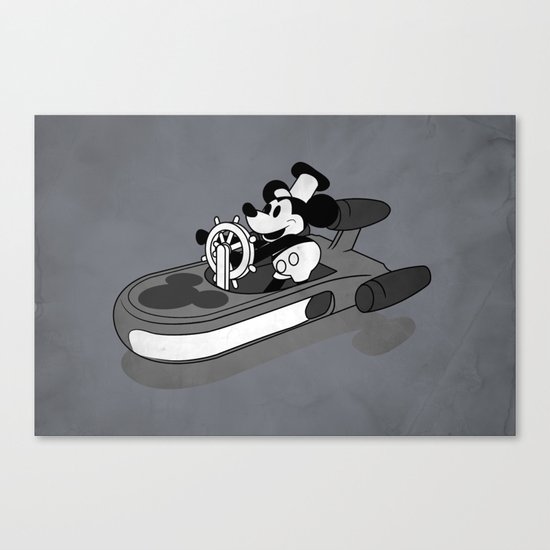 steamboat wars. Canvas Print