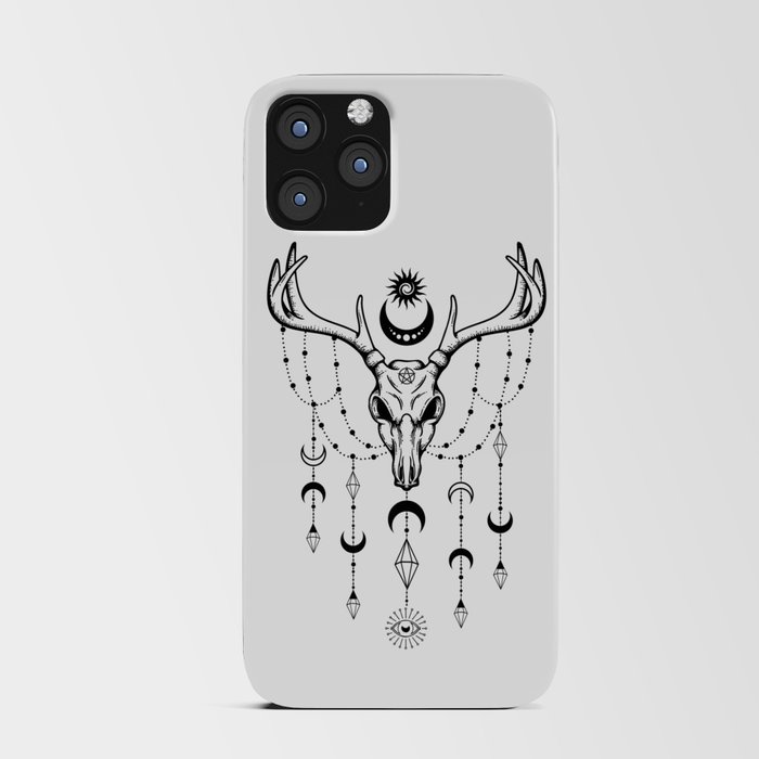 Wicca Deer Skull - Witches Magic iPhone Card Case