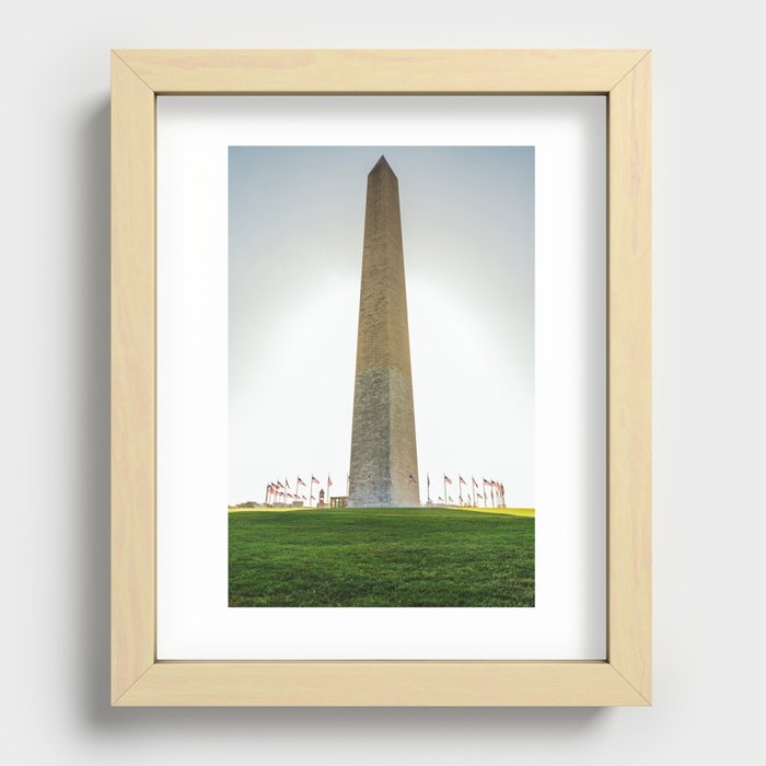 Washington Monument in Washington, USA Recessed Framed Print