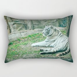 White Tiger Rectangular Pillow