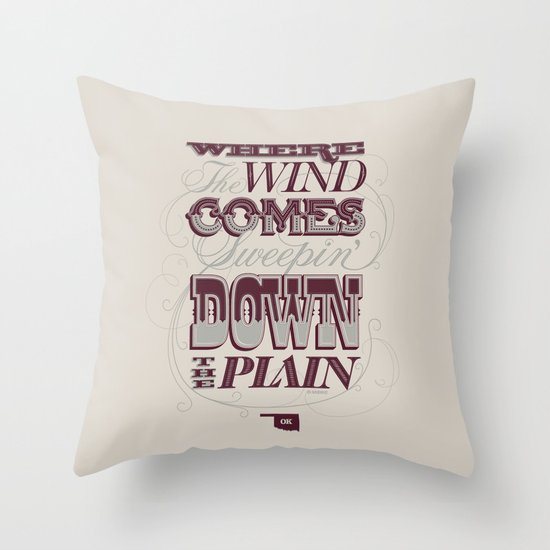 Sweepin’ Down The Plain Throw Pillow