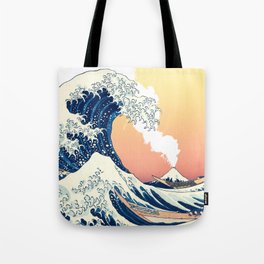 Great Wave Eruption Tote Bag