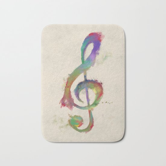 Treble Clef Bath Mat