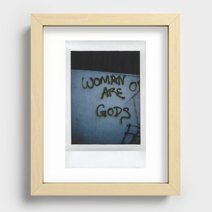 Woman are Gods Film Recessed Framed Print
