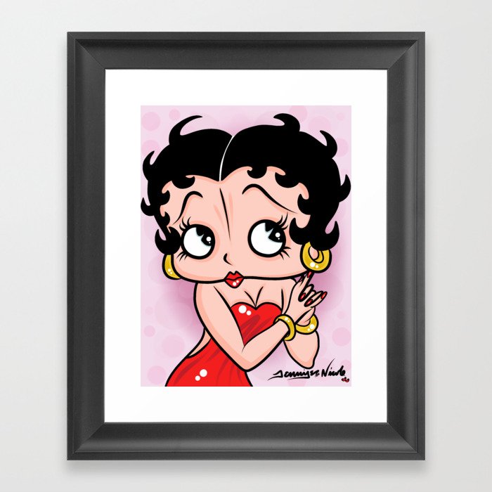 Betty Boop OG by Art In The Garage Framed Art Print