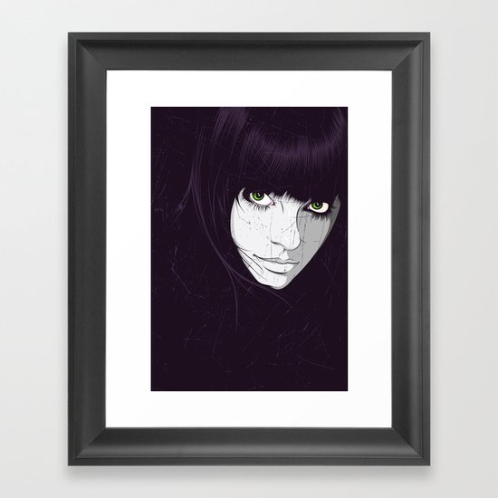Green Eyes Framed Art Print