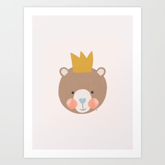 Little Bear Prince Art Print