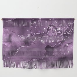 Purple Starry Agate Texture 03 Wall Hanging
