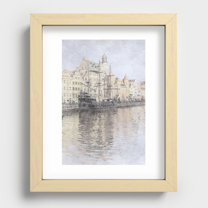 Old Town Gdansk Poland 051 Recessed Framed Print