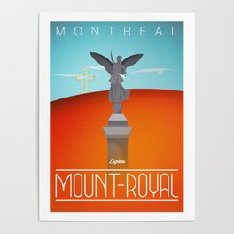 Mount-Royal Montreal Vintage Poster Poster