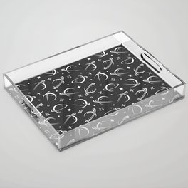 Space planets pattern Acrylic Tray