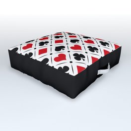 Playing card suits symbols Outdoor Floor Cushion