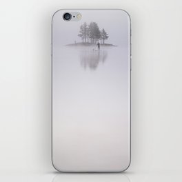 Stand Up Paddling in Autumn iPhone Skin