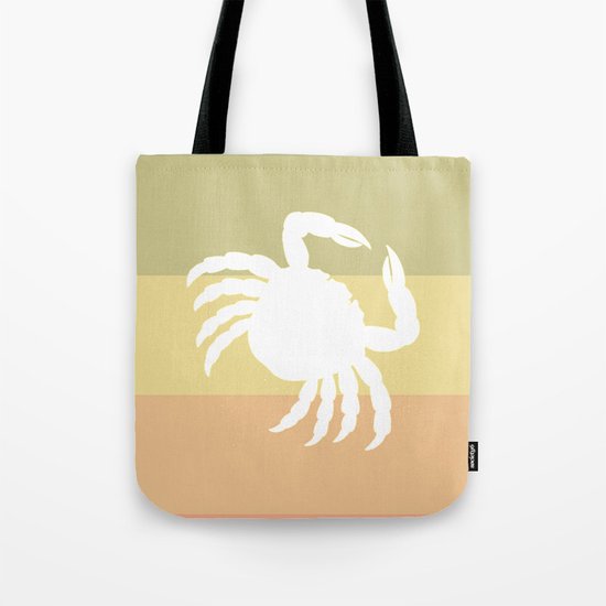 Out At Sea Series - Sideways and Crabby Tote Bag