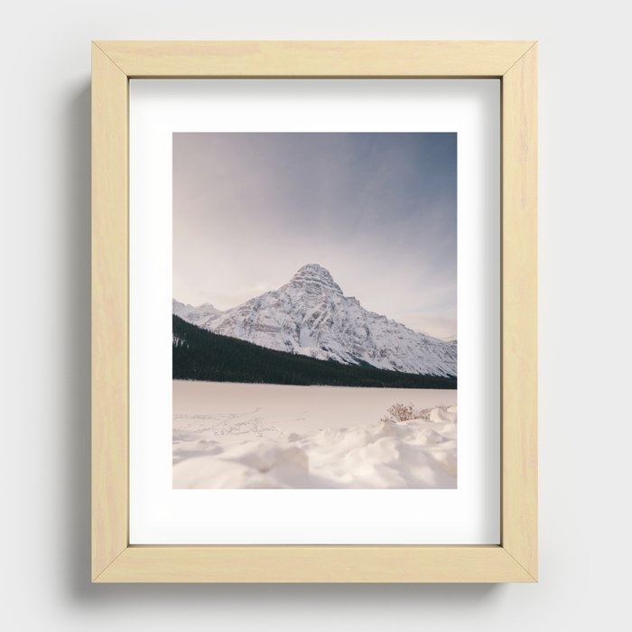 Winter Peak Recessed Framed Print