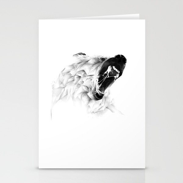 Angry Bear Stationery Cards