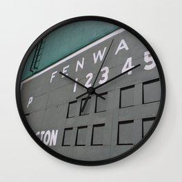 Fenwall -- Boston Fenway Park Wall, Green Monster, Red Sox Wall Clock