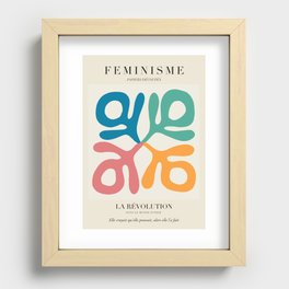 L'ART DU FÉMINISME V — Feminist Art — Matisse Exhibition Poster Recessed Framed Print