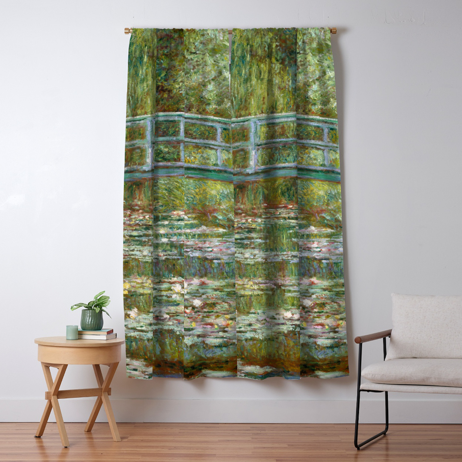 Claude Monet Bridge Over A Pond Of Water Lilies Blackout Curtain By Alexandra Arts Society6
