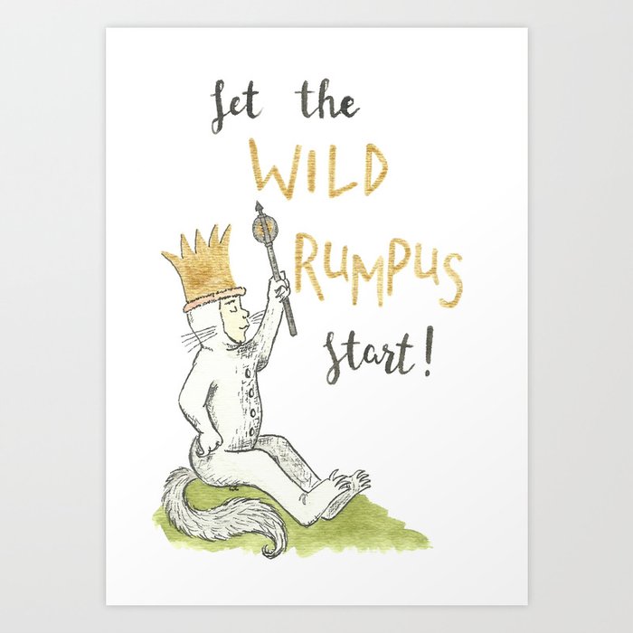 let the wild rumpus start sign let the wild rumpus start sign