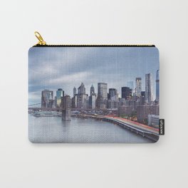 Manhattan Skyline with Brooklyn Bridge Carry-All Pouch