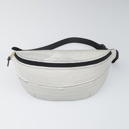 Relief [1]: an abstract, textured piece in white by Alyssa Hamilton Art Fanny Pack