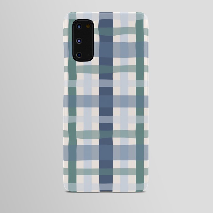 Countryside Blue Plaid Android Case