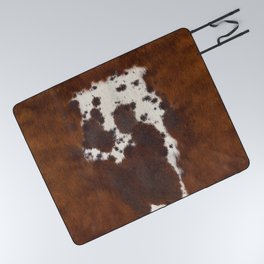 Spotted Cowhide Picnic Blanket