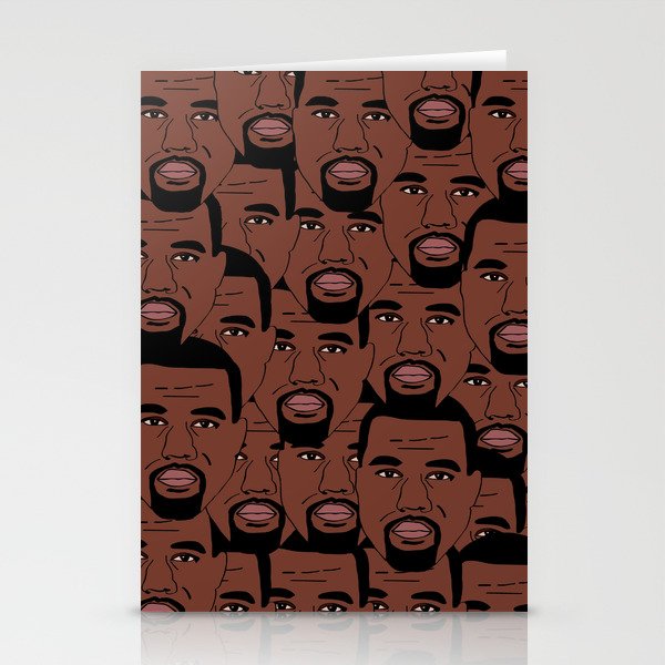 KanyeWest Faces Stationery Cards