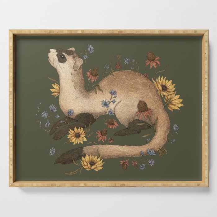 Black-footed Ferret Serving Tray