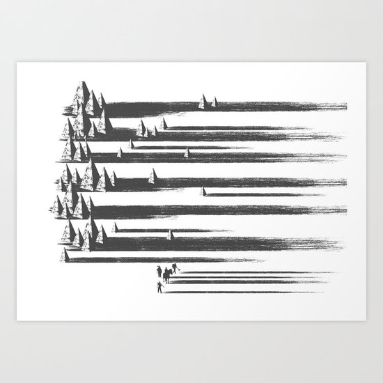 Far West Journey Art Print