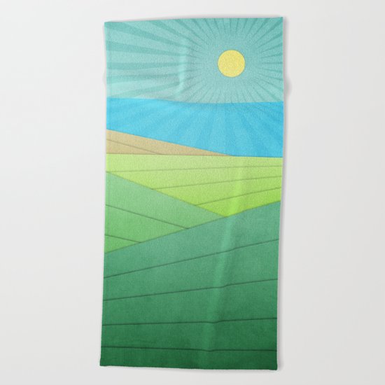 I Can See The Beach Beach Towel