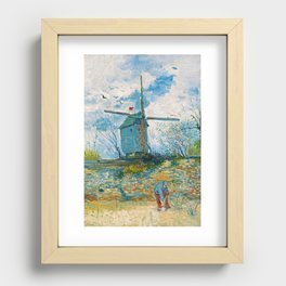Vincent van Gogh "Le Moulin de la Galette" (2) Recessed Framed Print