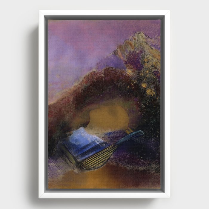 Odilon Redon - Orpheus Framed Canvas