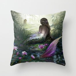 Little mermaid Throw Pillow