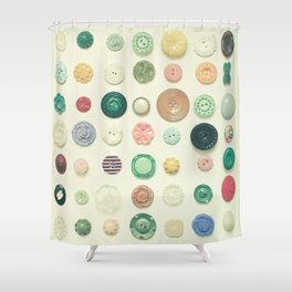 The Button Collection Shower Curtain