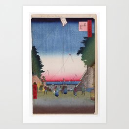 Kasumigaseki, No. 2 in One Hundred Famous Views of Edo Utagawa Hiroshige Art Print