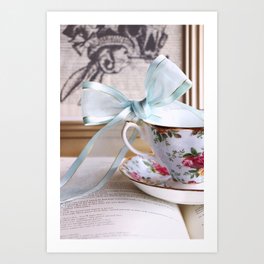 Teacup & Ribbon Art Print