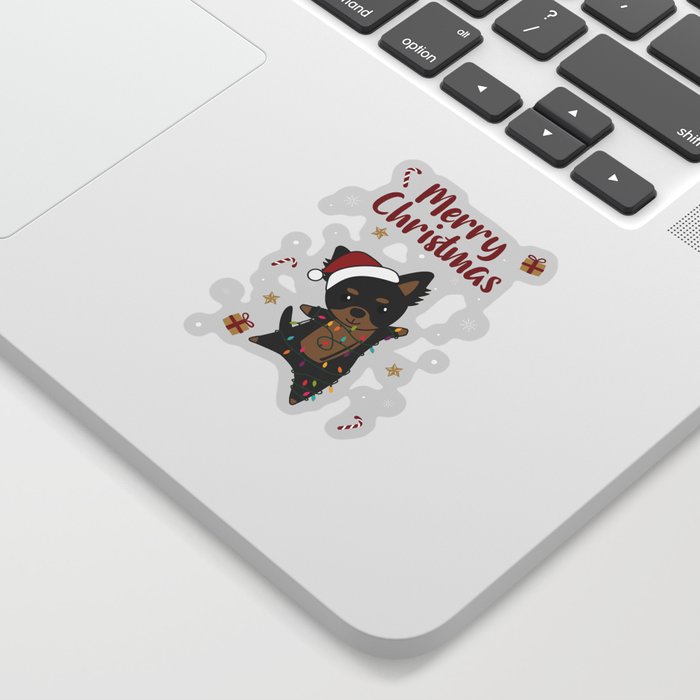 Chiwawa Christmas Dog Winter Animals Dogs Sticker