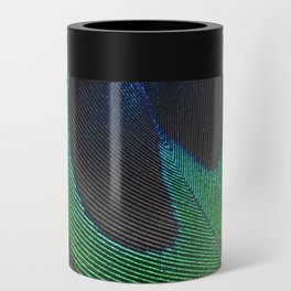 peacock feathers Can Cooler