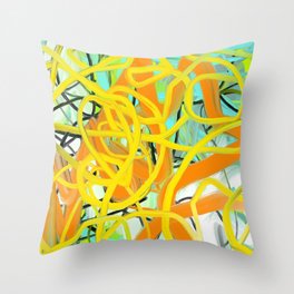 Abstract expressionist Art. Abstract Painting 17. Throw Pillow