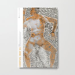 CORPUS Keith x Michelangelo  Metal Print