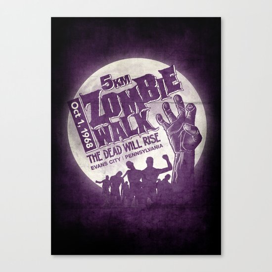 Zombie Walk Canvas Print