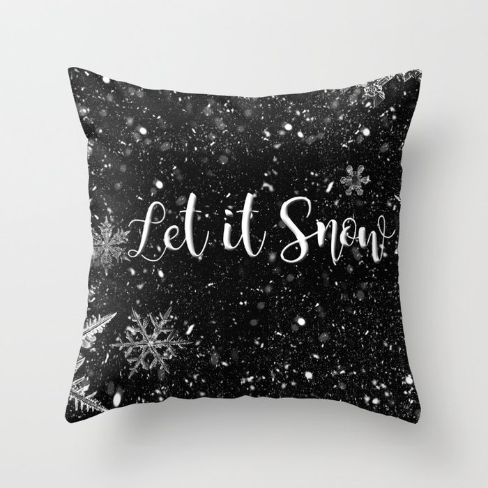 Let it snow Throw Pillow