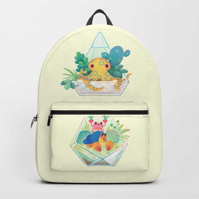 Ocean terrarium Boxer crab, hermit crab Backpack by pikaole Society6