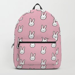 Cute Bunny Pattern (Pink) Backpack