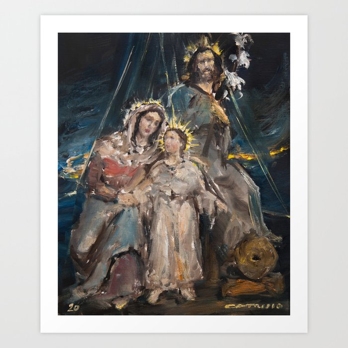 The Holy Family 2 Art Print